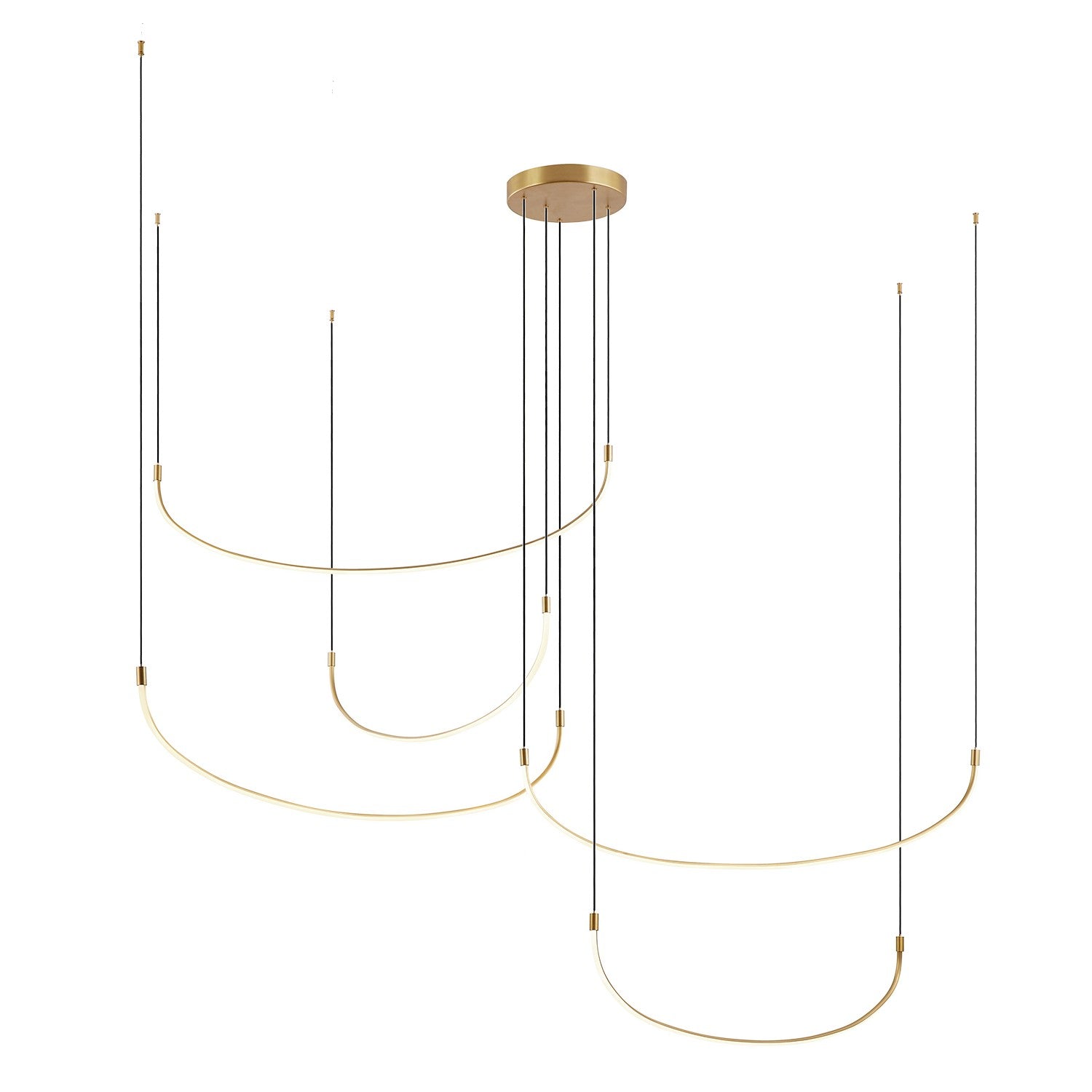 Kuzco Lighting LED Pendant from the Talis collection in Brushed Gold finish