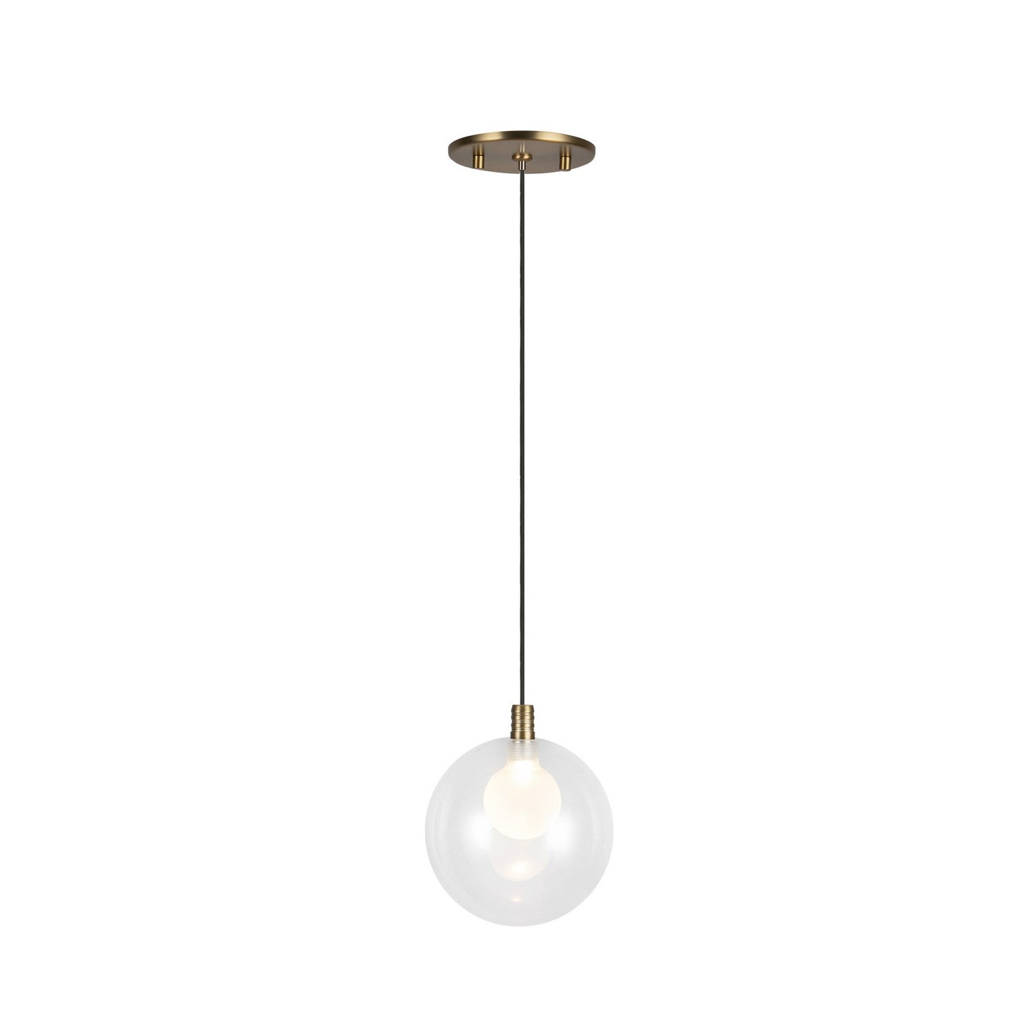 Kuzco Lighting LED Pendant from the Bolla collection in Brushed Gold finish