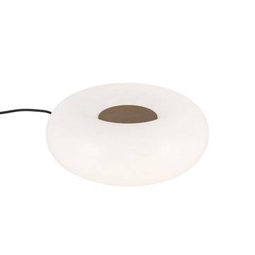 Kuzco Lighting LED Table Lamp from the Nimbus collection in Vintage Brass/Opal Glass finish