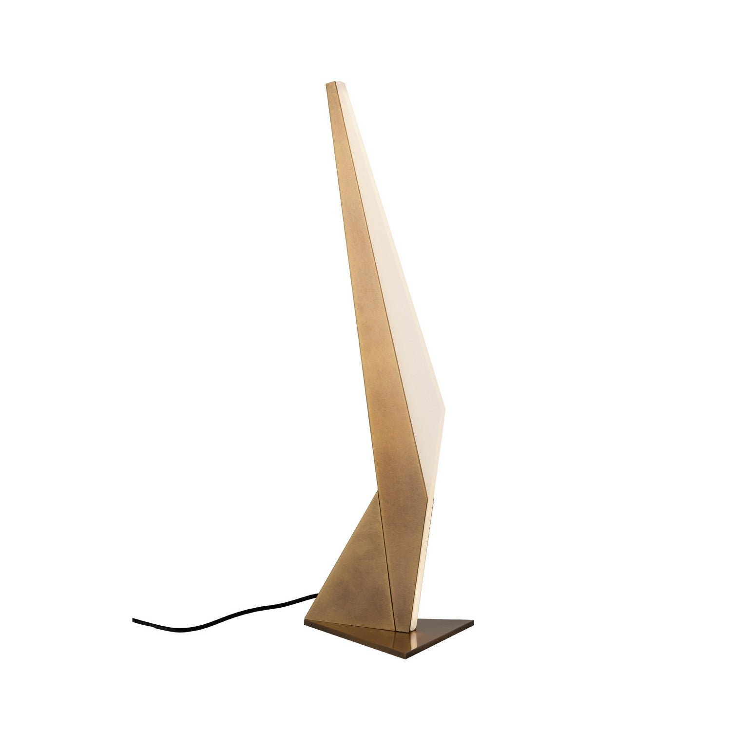Kuzco Lighting LED Table Lamp from the Tachi collection in Vintage Brass finish