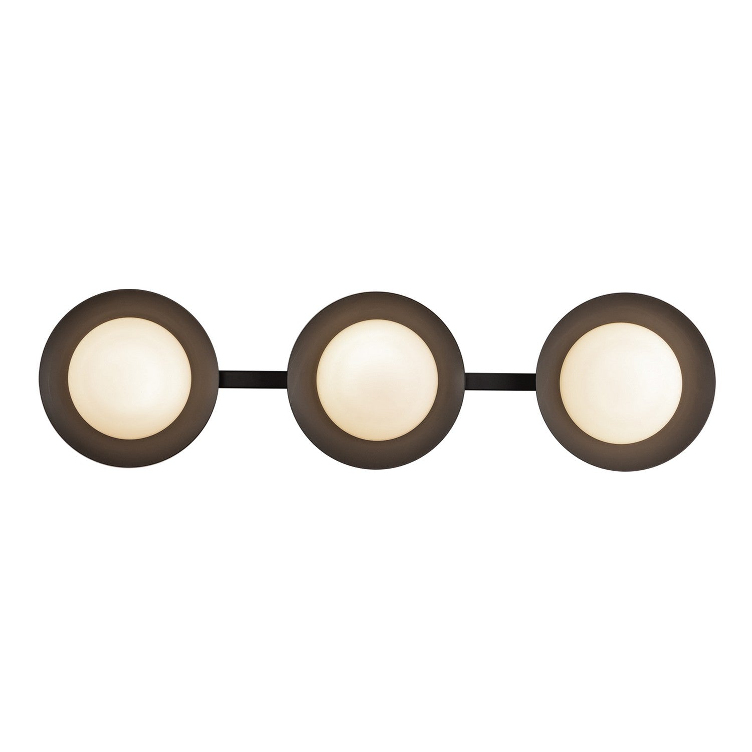 Kuzco Lighting LED Vanity from the Cleo collection in Black/Opal Glass finish