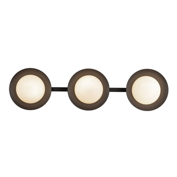 Kuzco Lighting LED Vanity from the Cleo collection in Black/Opal Glass finish