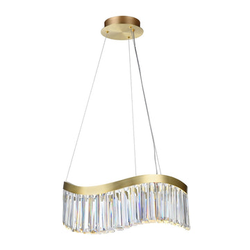 Artcraft LED Chandelier from the Jules collection in Brass finish