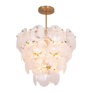 Artcraft 13 Light Chandelier from the Lily collection in Brushed Brass finish