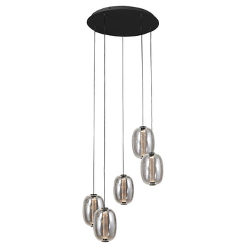 Artcraft LED Chandelier from the Vega collection in Black finish