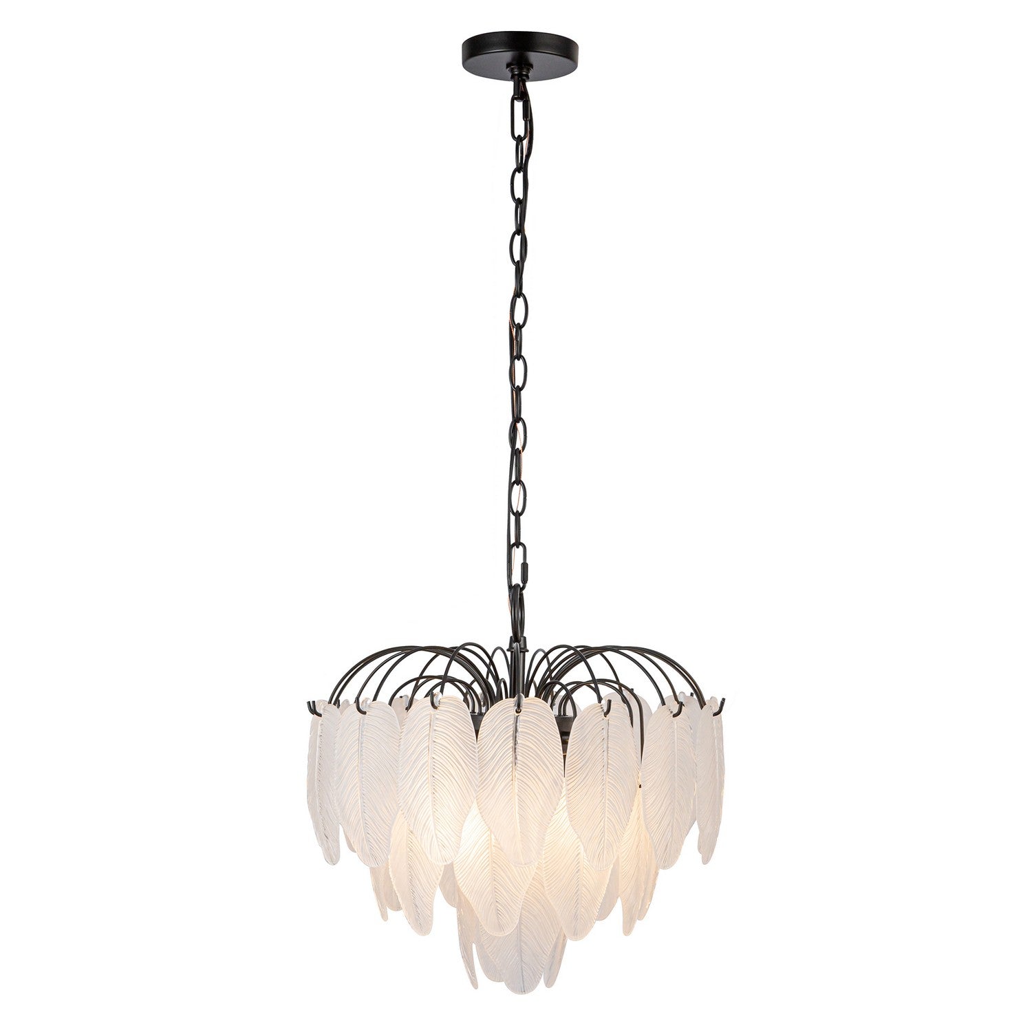 Artcraft Four Light Pendant from the Alessia collection in Black finish