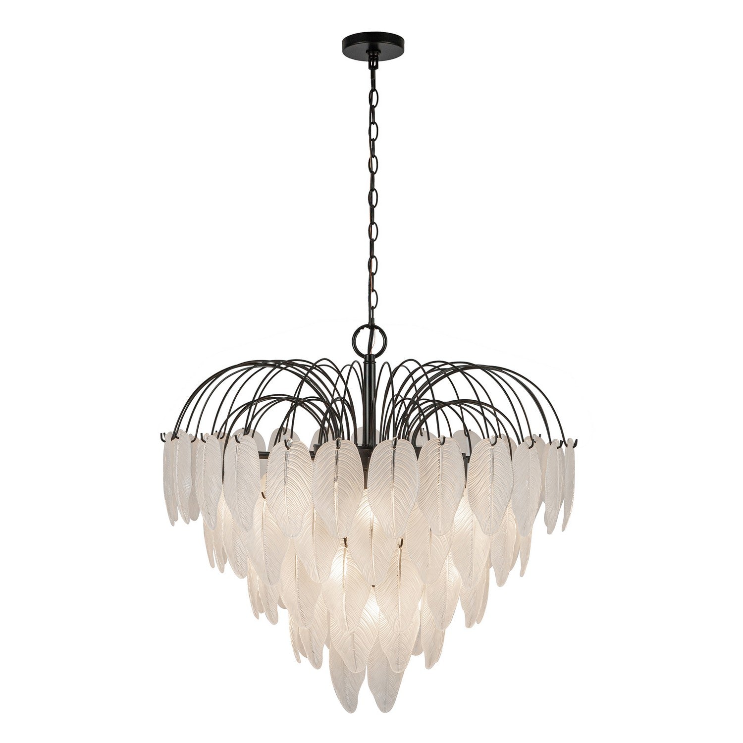Artcraft 19 Light Chandelier from the Alessia collection in Black finish