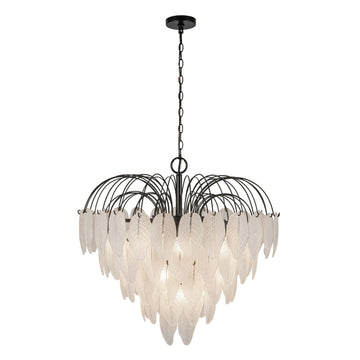 Artcraft 19 Light Chandelier from the Alessia collection in Black finish