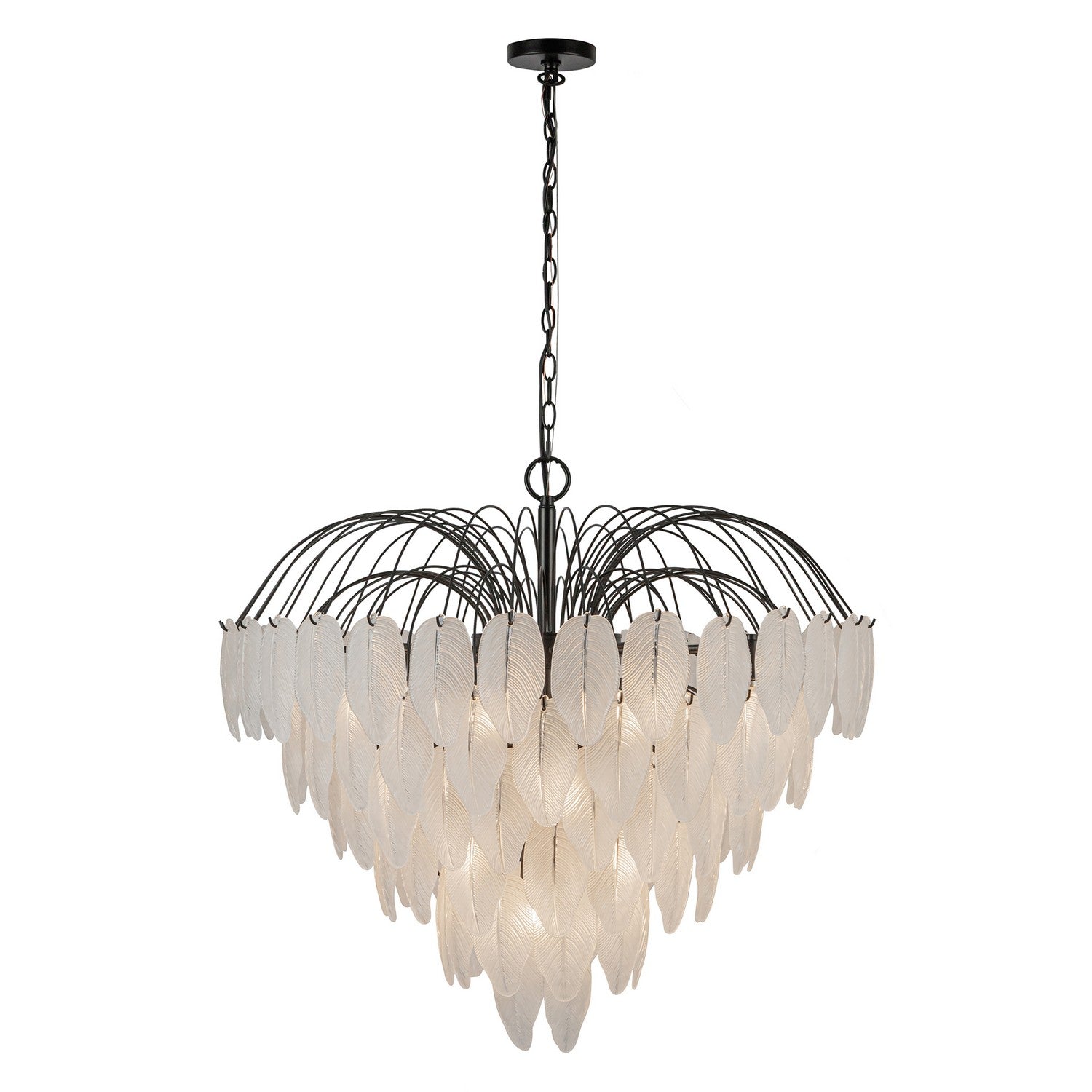 Artcraft 24 Light Chandelier from the Alessia collection in Black finish