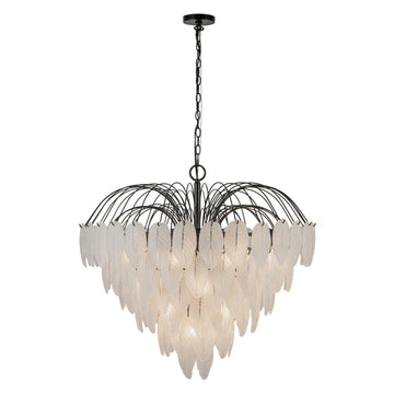 Artcraft 24 Light Chandelier from the Alessia collection in Black finish