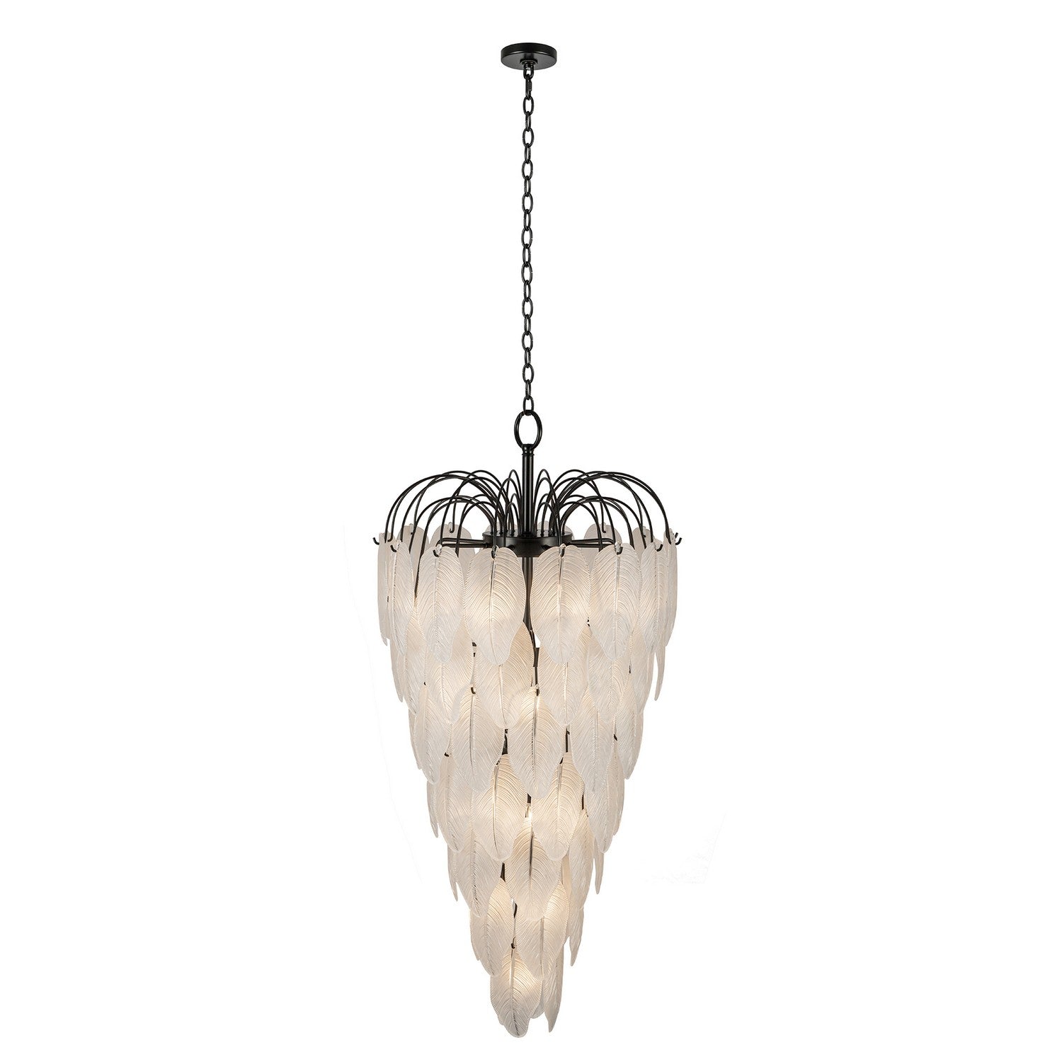 Artcraft 23 Light Chandelier from the Alessia collection in Black finish