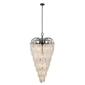 Artcraft 23 Light Chandelier from the Alessia collection in Black finish
