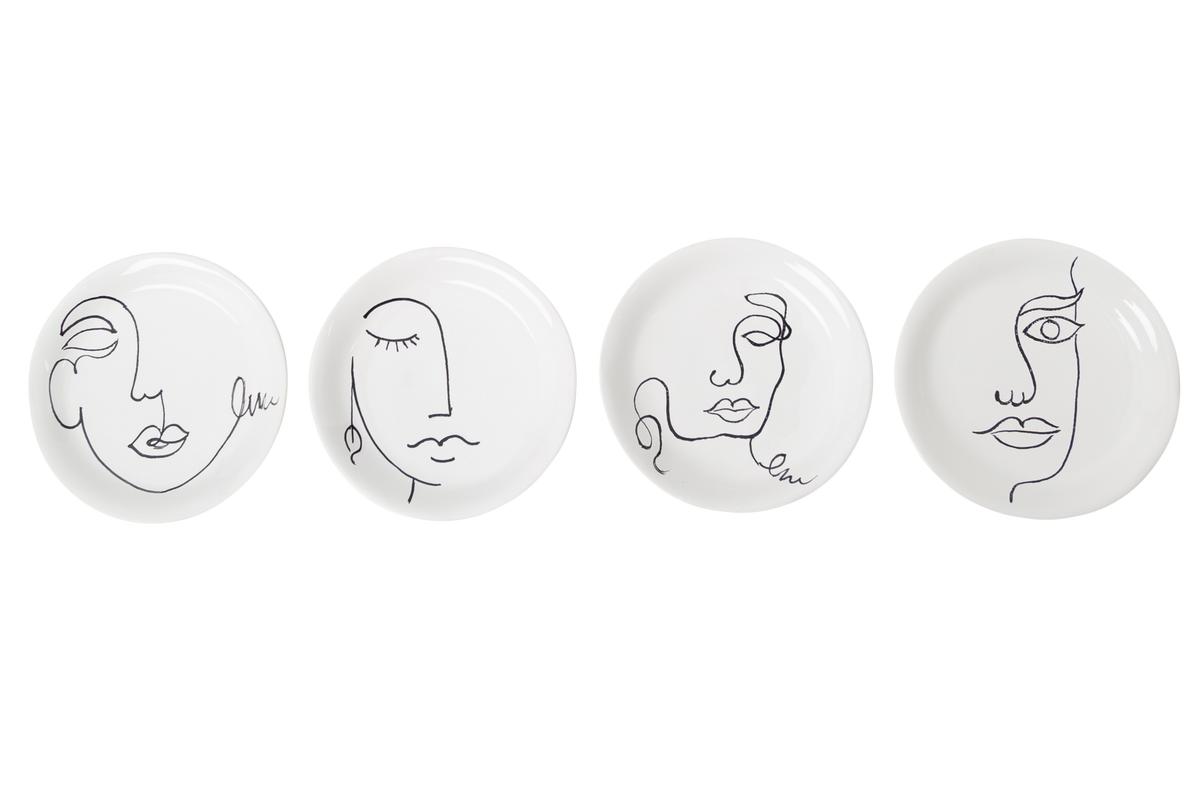 Abigails Lucia Canape Plates, Set of 4