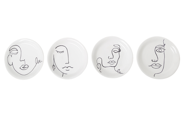 Abigails Lucia Canape Plates, Set of 4