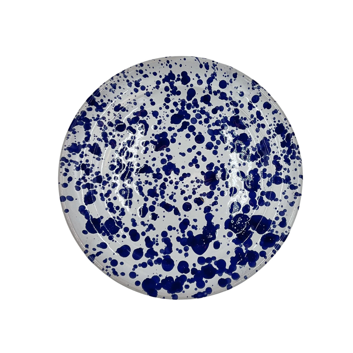 Abigails Taverna Speckled Dessert Plate, Cobalt/White Set of 4