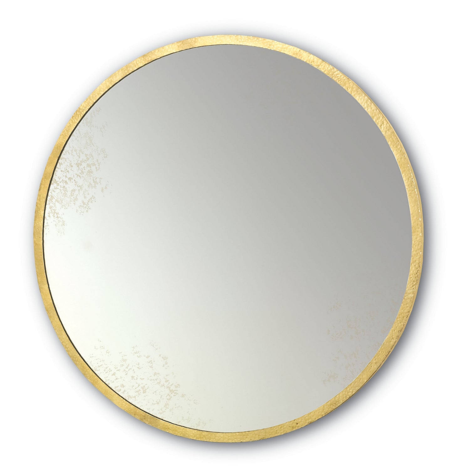 Currey and Company Mirror from the Aline collection in Contemporary Gold Leaf/Antique Mirror finish