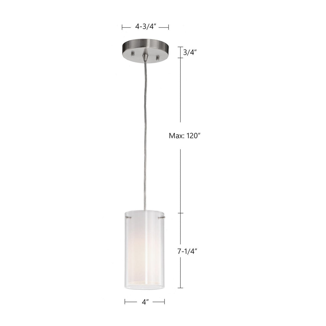Kuzco Lighting One Light Pendant from the Firenze collection in White finish