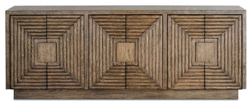 Currey and Company Credenza from the Morombe Collection collection in Distressed Cocoa finish