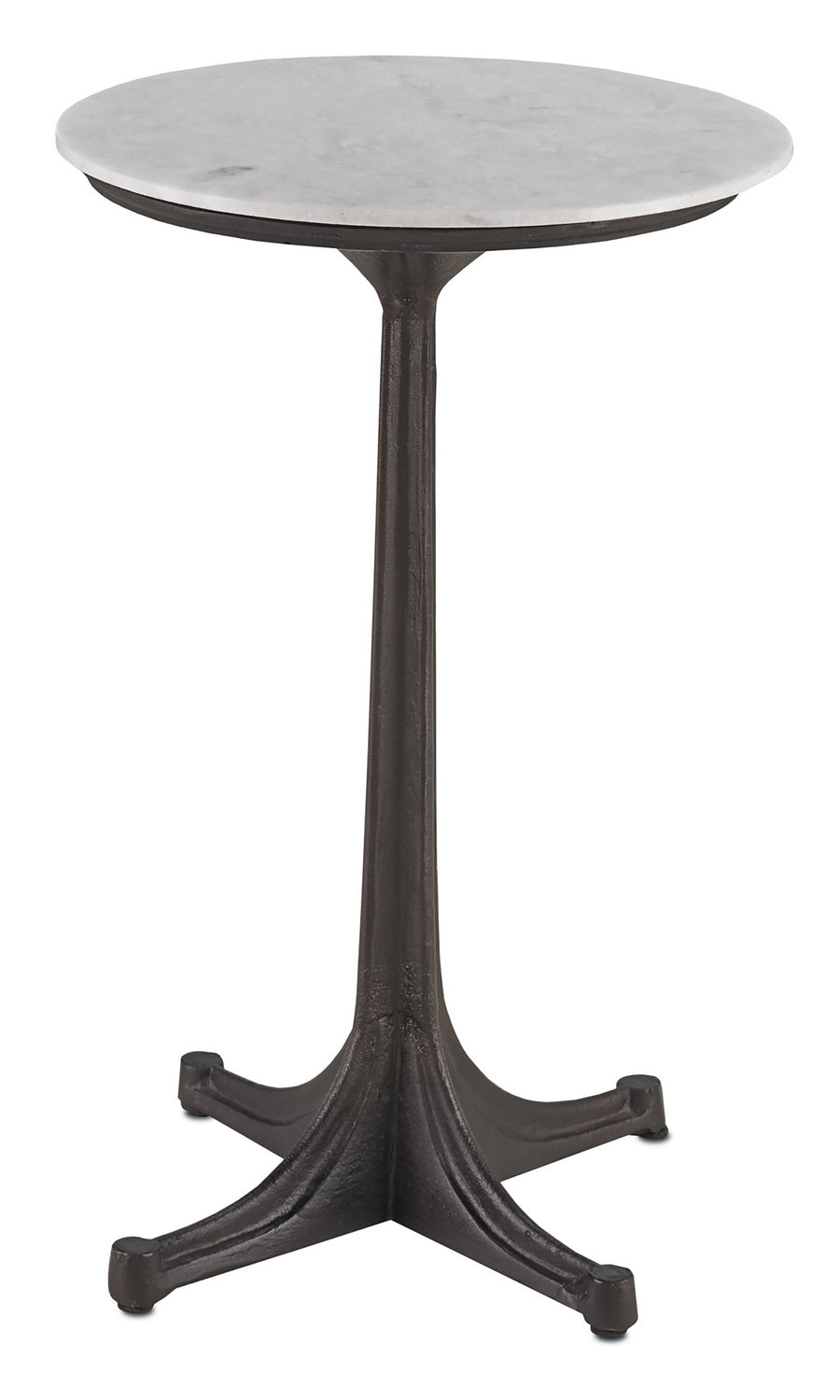 Currey and Company Accent Table from the Belrose collection in Bronze/White finish