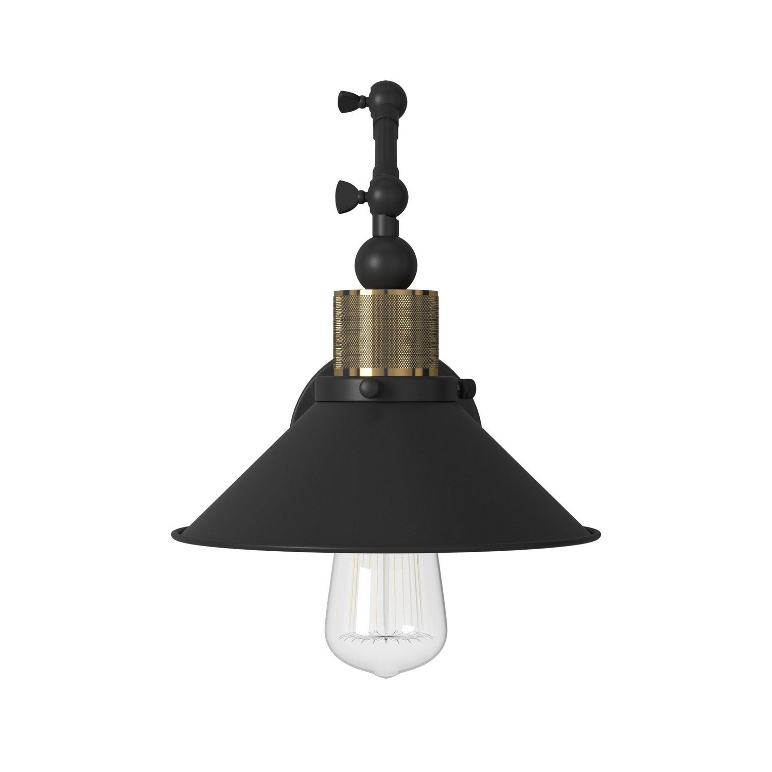 Artcraft One Light Wall Sconce from the Jersey collection in Vintage Brass finish