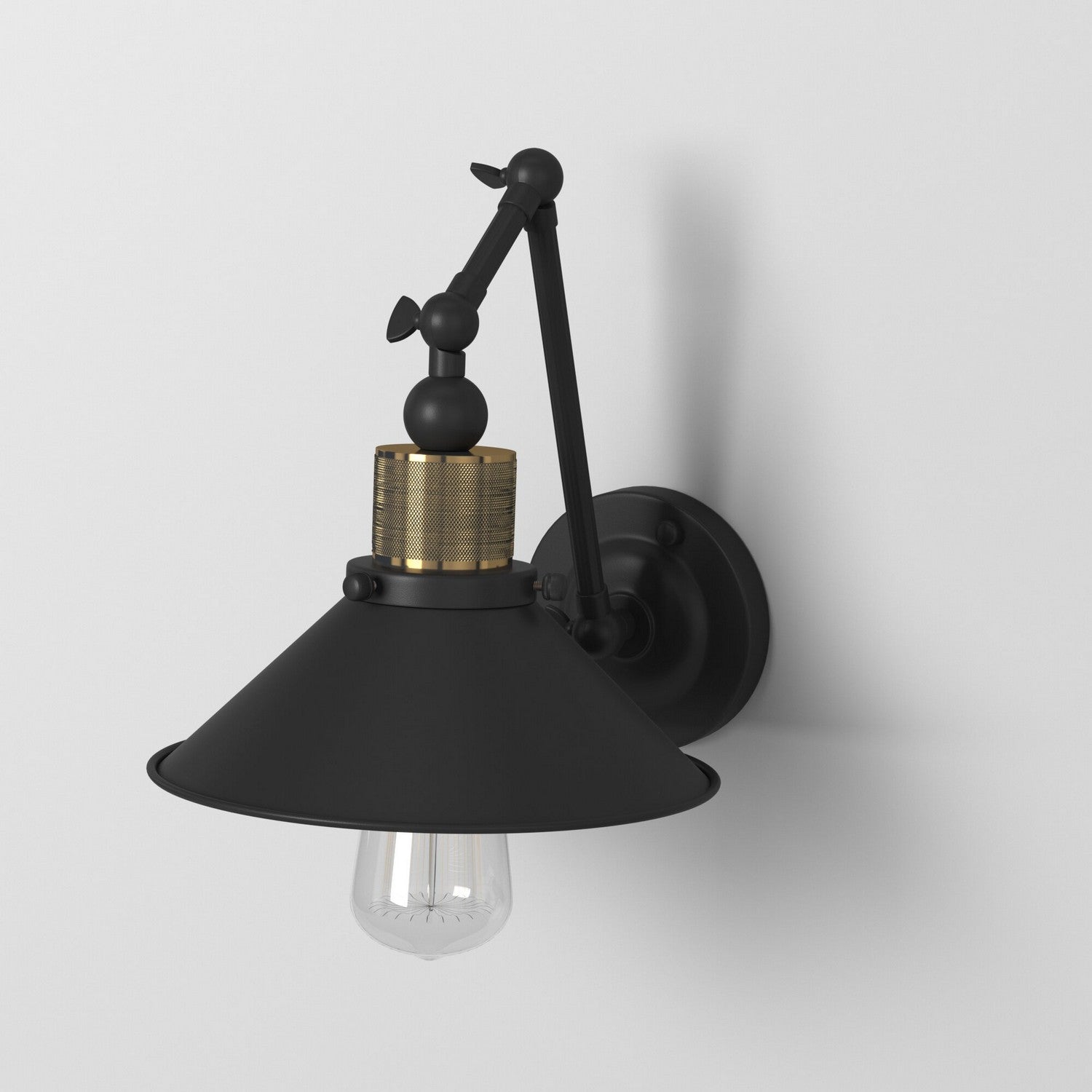 Artcraft One Light Wall Sconce from the Jersey collection in Vintage Brass finish
