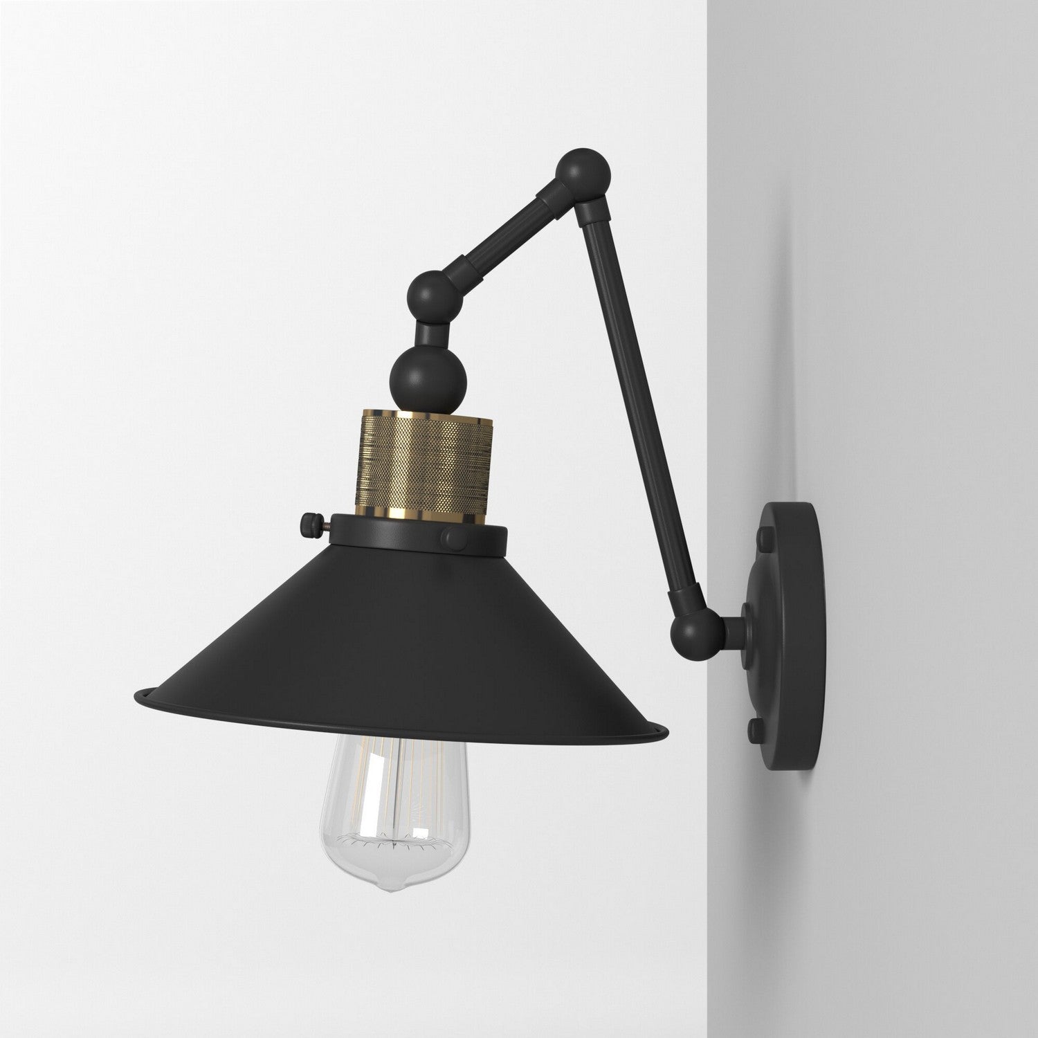 Artcraft One Light Wall Sconce from the Jersey collection in Vintage Brass finish