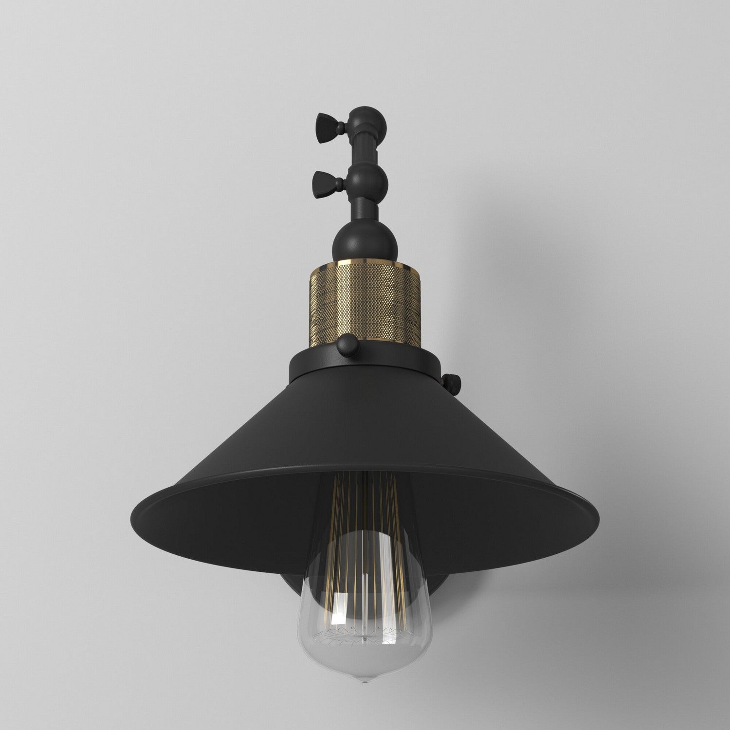 Artcraft One Light Wall Sconce from the Jersey collection in Vintage Brass finish