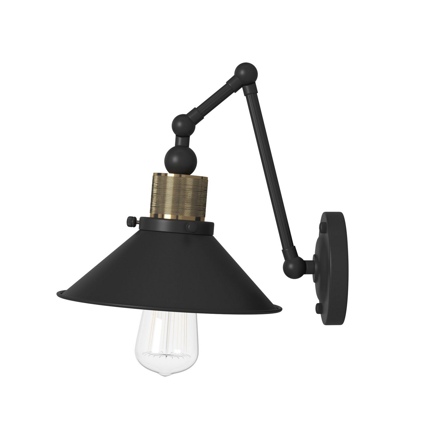 Artcraft One Light Wall Sconce from the Jersey collection in Vintage Brass finish