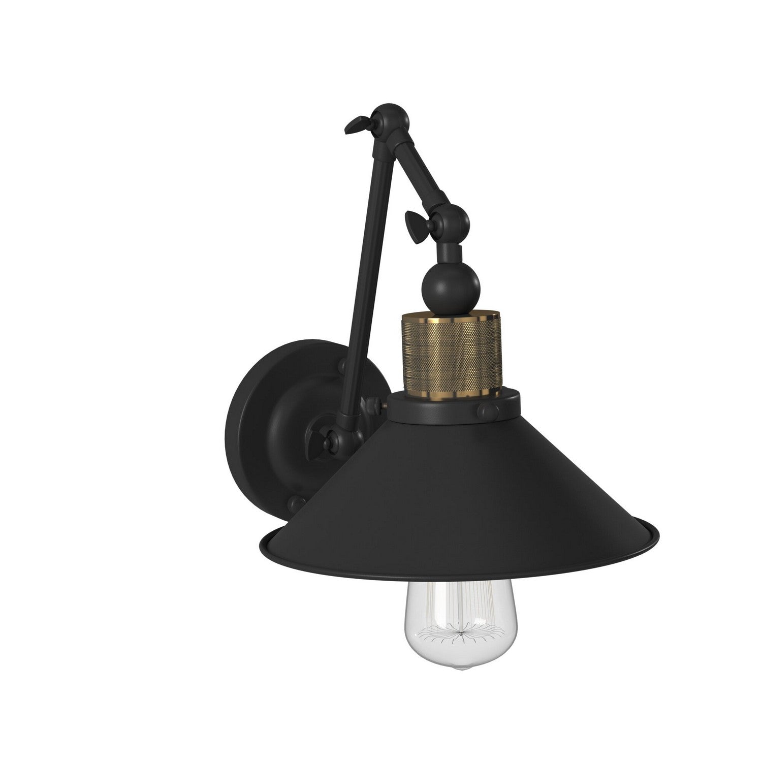 Artcraft One Light Wall Sconce from the Jersey collection in Vintage Brass finish