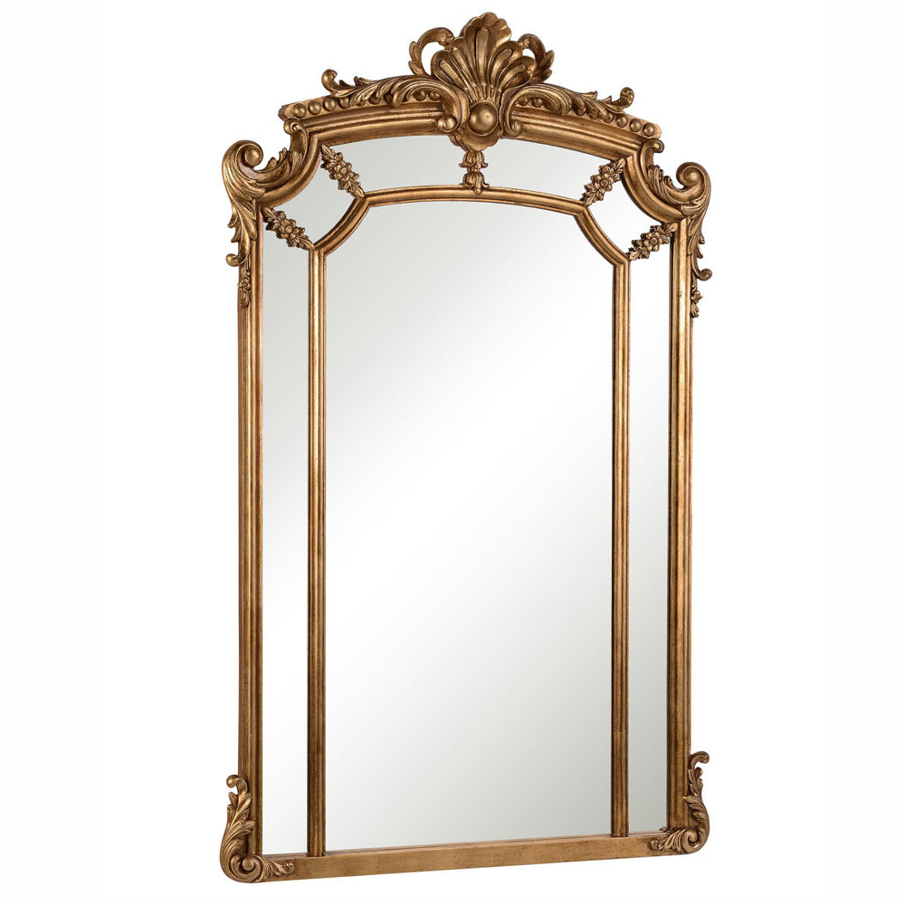 Elegant Lighting Mirror from the Antique collection in Antique Gold Leaf finish