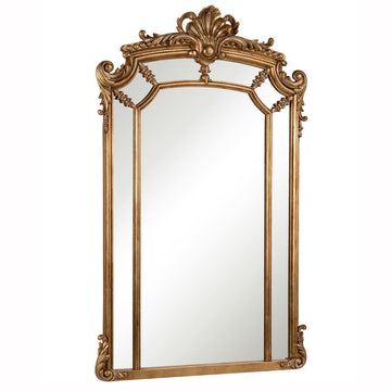 Elegant Lighting Mirror from the Antique collection in Antique Gold Leaf finish