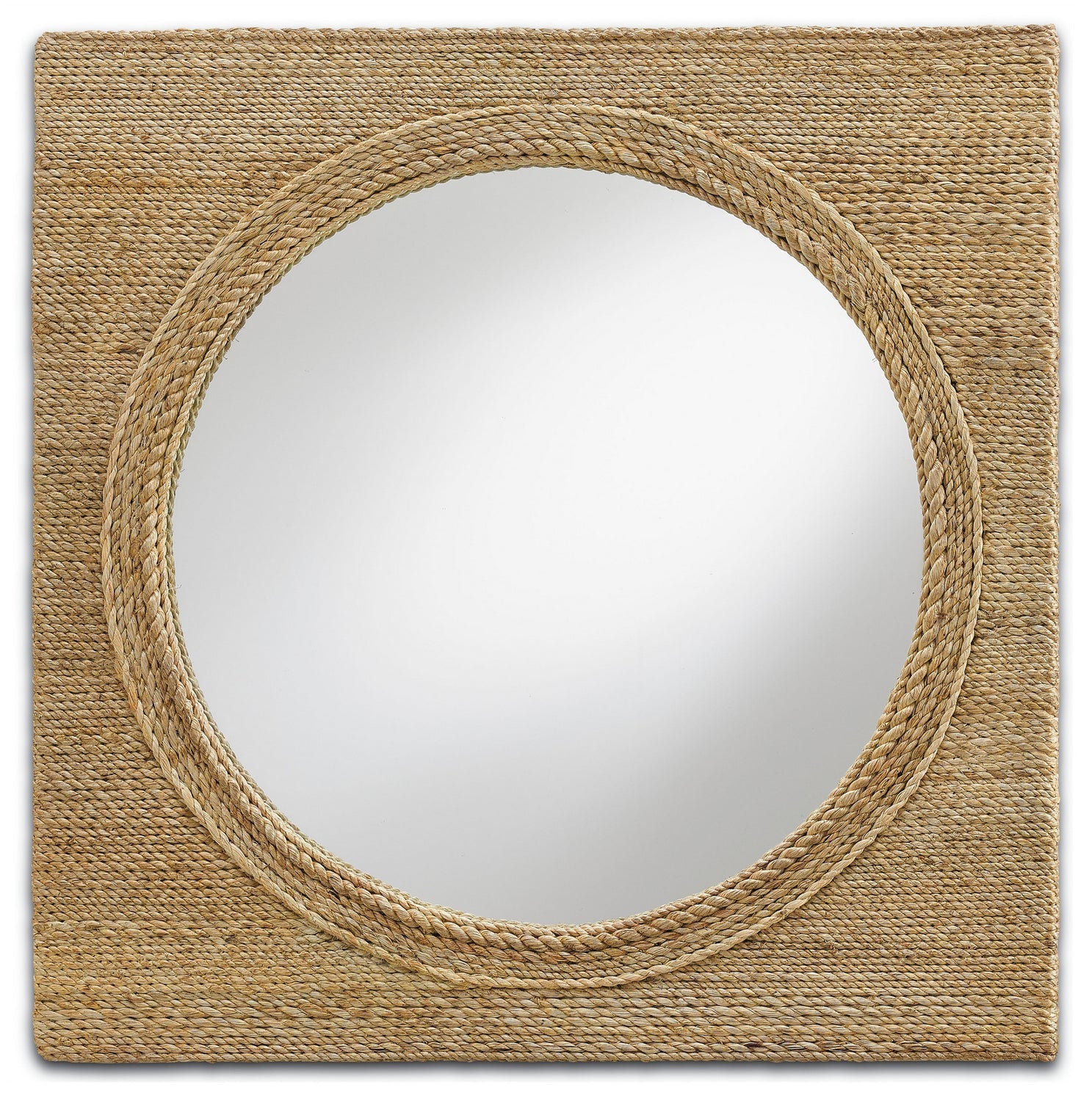 Currey and Company Mirror from the Tisbury Collection collection in Natural/Mirror finish