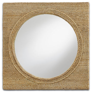 Currey and Company Mirror from the Tisbury Collection collection in Natural/Mirror finish