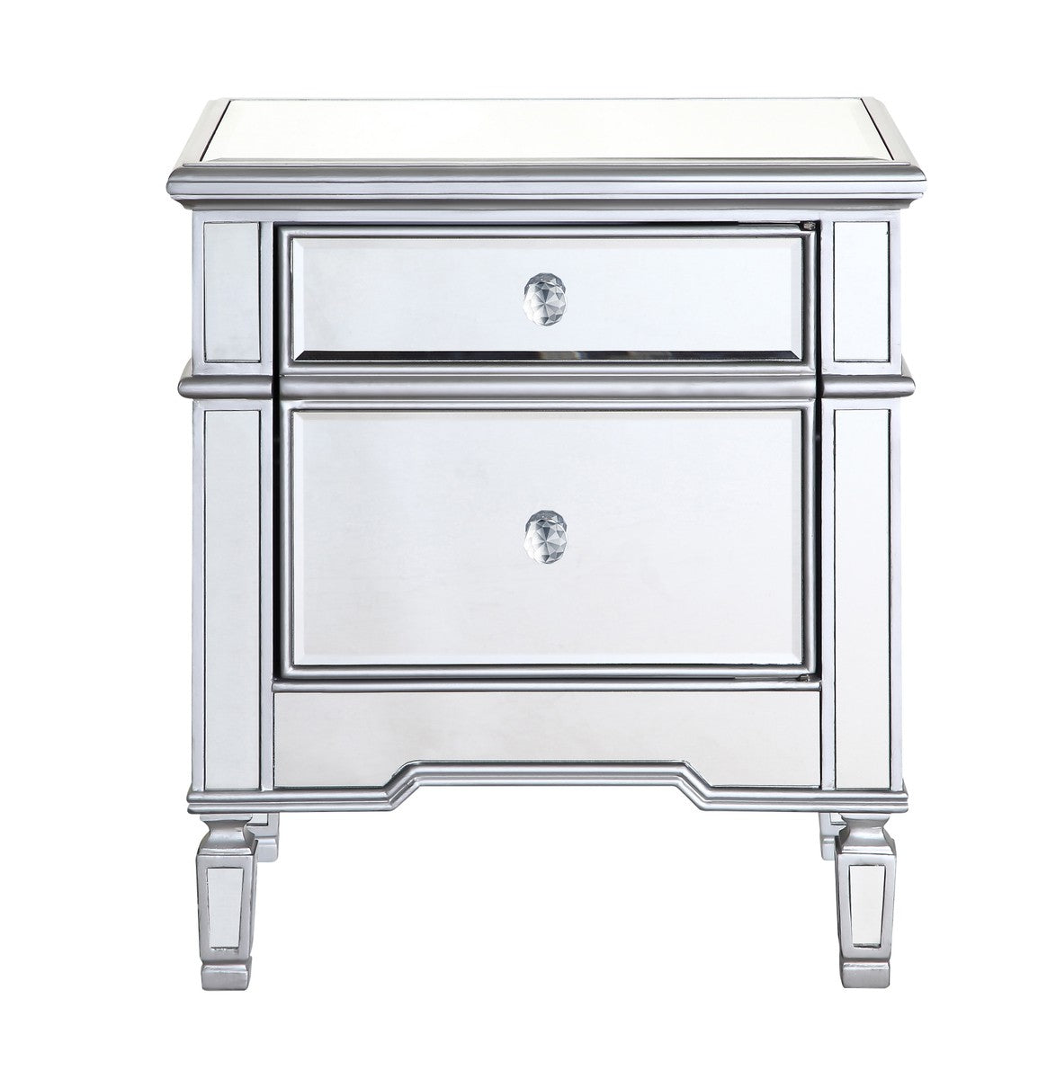 Elegant Lighting Cabinet from the Contempo collection in Hand Rubbed Antique Silver finish