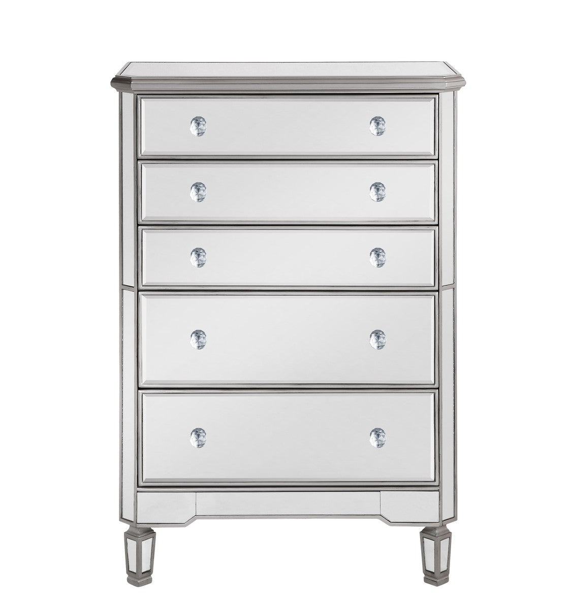 Elegant Lighting Cabinet from the Contempo collection in Hand Rubbed Antique Silver finish