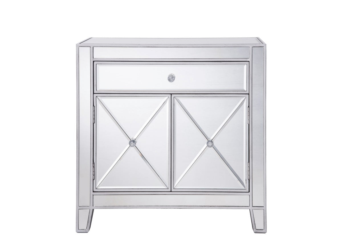 Elegant Lighting Cabinet from the Contempo collection in Silver finish