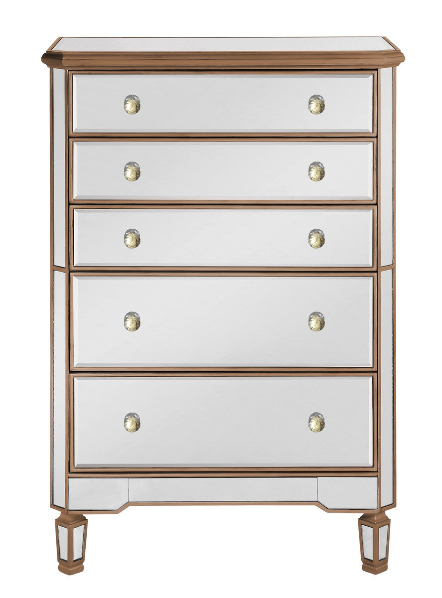 Elegant Lighting Cabinet from the Contempo collection in Hand Rubbed Antique Gold finish