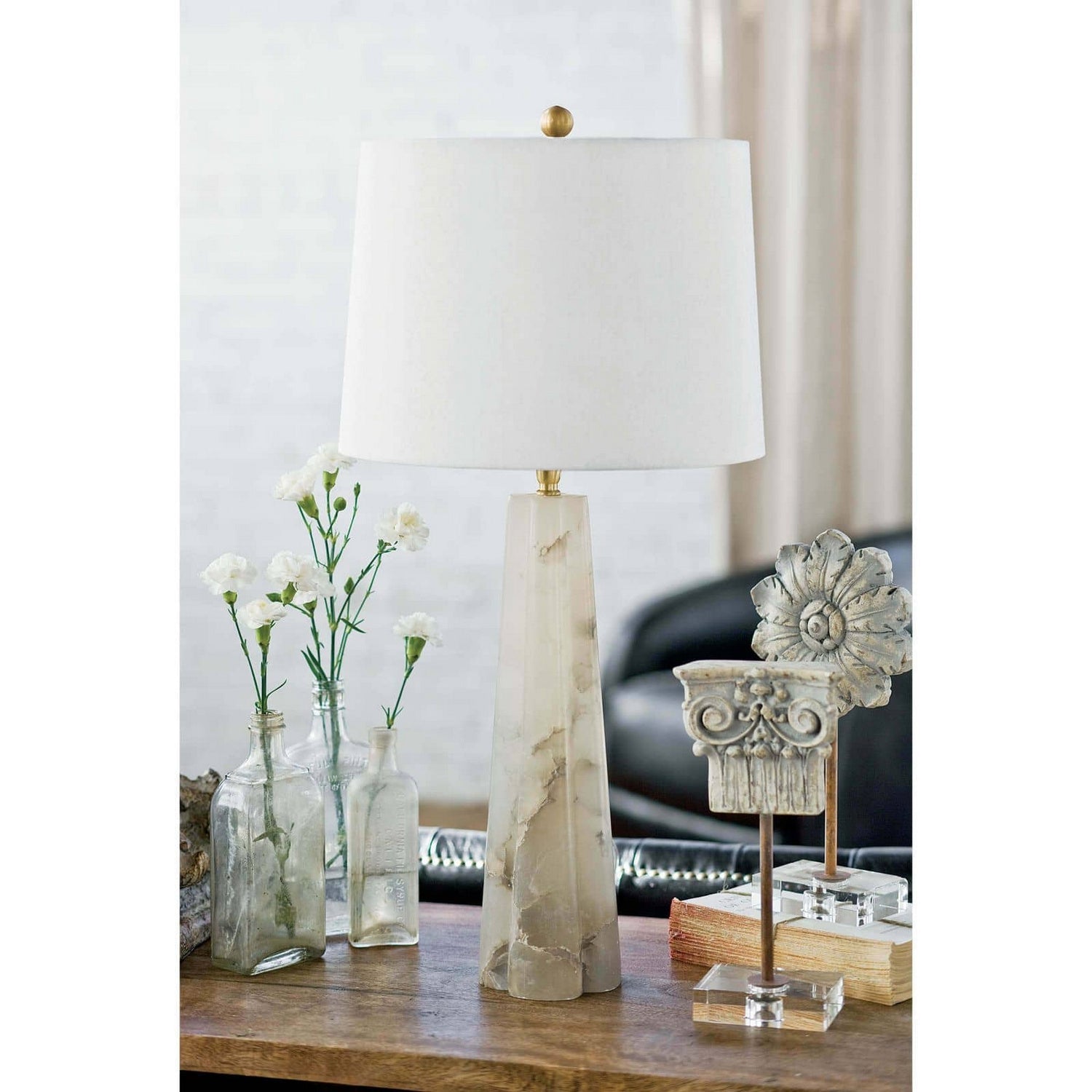 Regina Andrew One Light Table Lamp from the Quatrefoil collection in Natural Stone finish