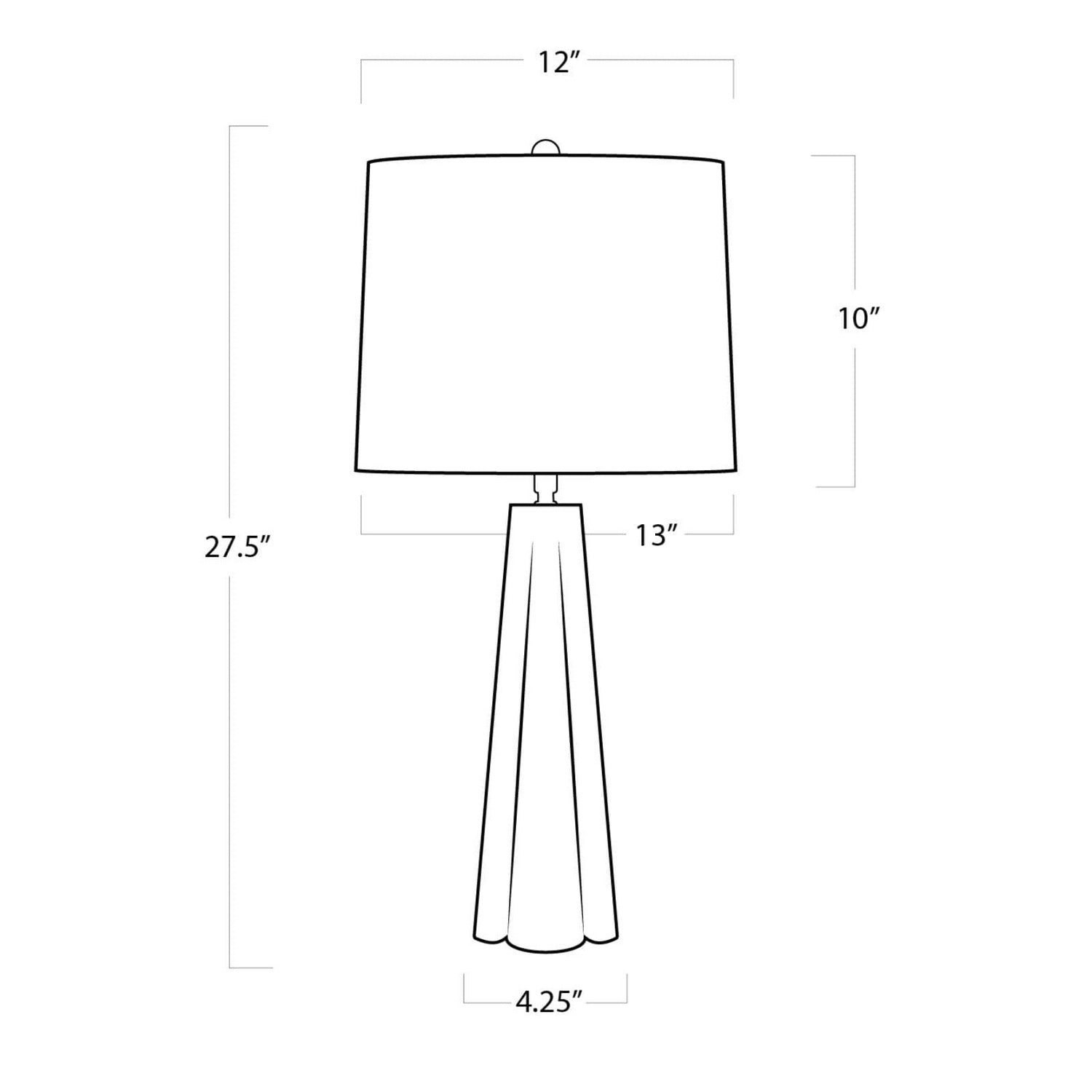 Regina Andrew One Light Table Lamp from the Quatrefoil collection in Natural Stone finish