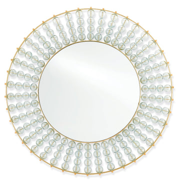 Currey and Company Mirror in Gold Leaf/Mirror finish