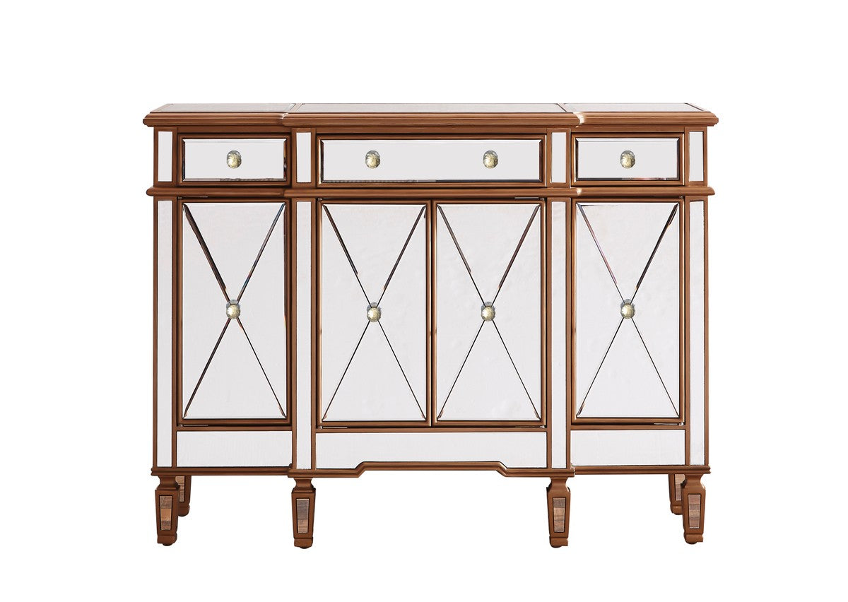 Elegant Lighting Cabinet from the Contempo collection in Hand Rubbed Antique Gold finish
