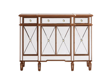 Elegant Lighting Cabinet from the Contempo collection in Hand Rubbed Antique Gold finish