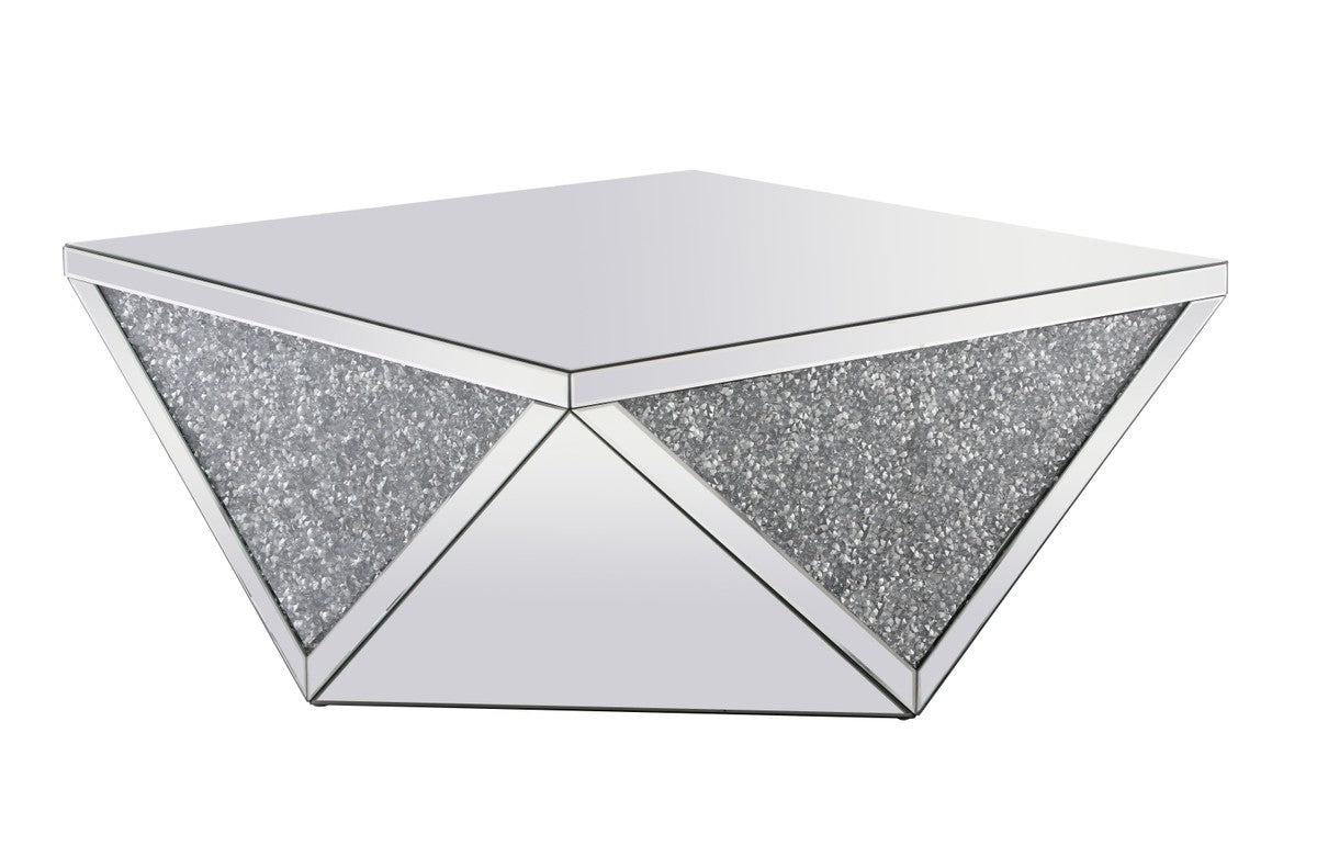 Elegant Lighting Coffee Table from the Modern collection in Clear Mirror finish