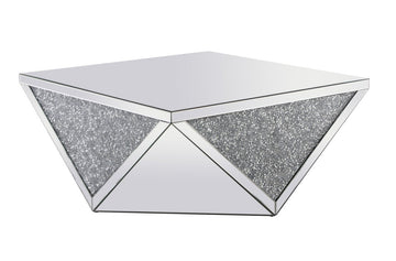 Elegant Lighting Coffee Table from the Modern collection in Clear Mirror finish