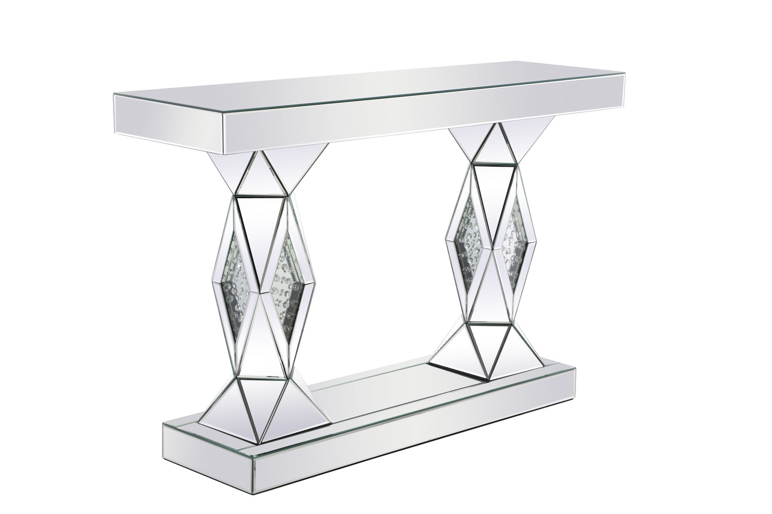 Elegant Lighting Console Table from the Modern collection in Clear Mirror finish