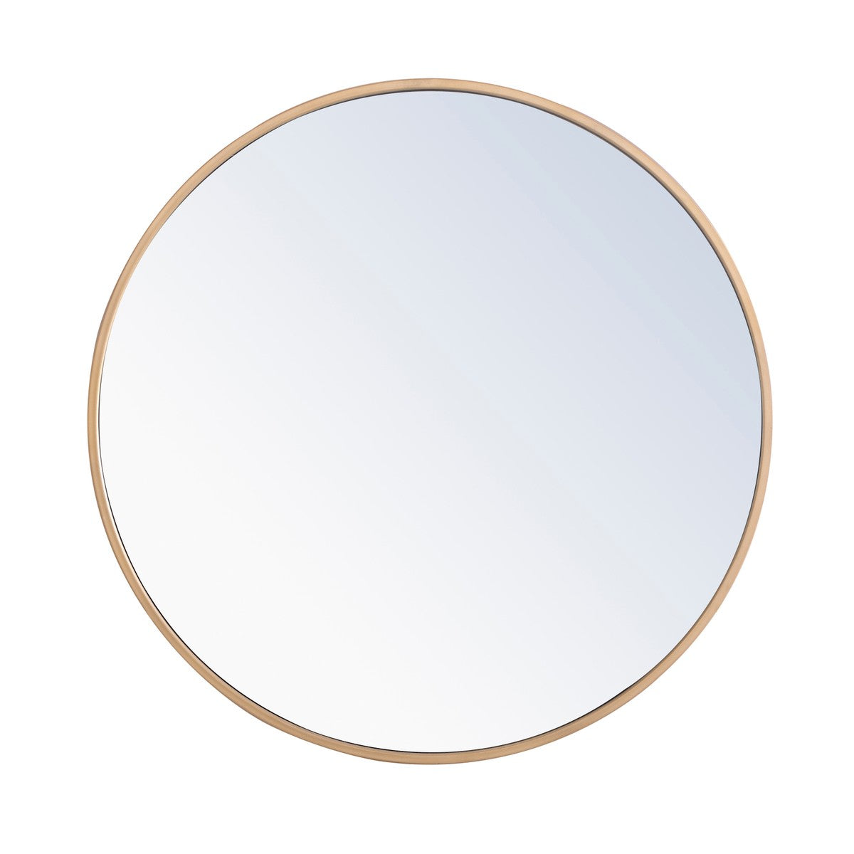 Elegant Lighting Mirror from the Eternity collection in Brass finish
