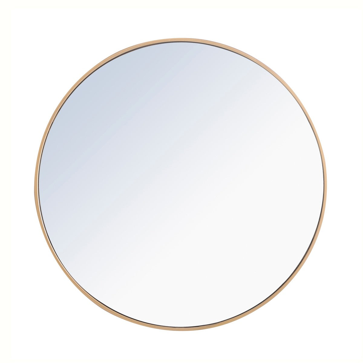 Elegant Lighting Mirror from the Eternity collection in Brass finish