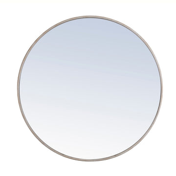 Elegant Lighting Mirror from the Eternity collection in Silver finish