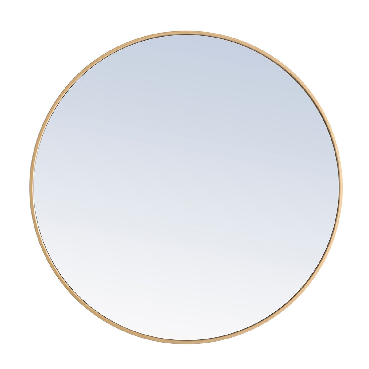 Elegant Lighting Mirror from the Eternity collection in Brass finish