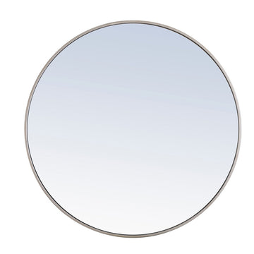 Elegant Lighting Mirror from the Eternity collection in Silver finish